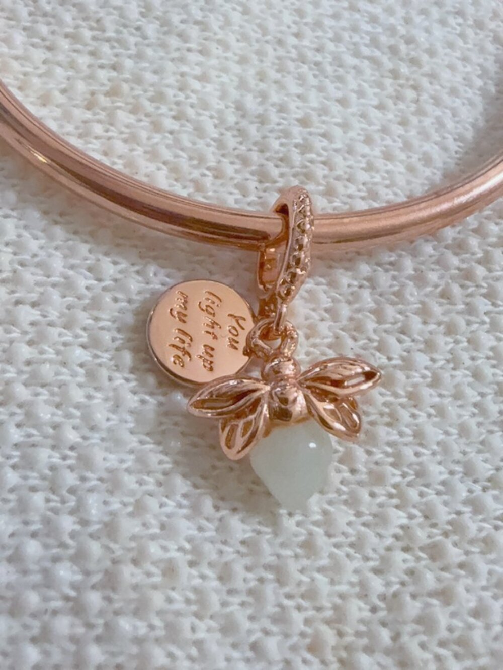 Rose Gold Firefly Charm For Pandora Bracelet Necklace